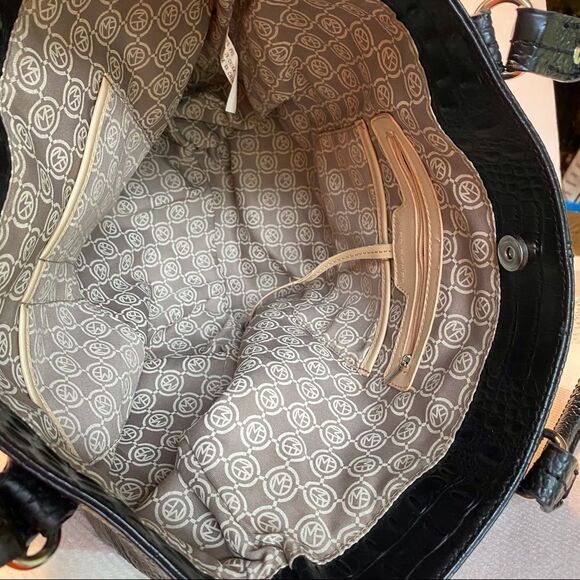 Marc Fisher Faux Leather Reptile Design Tote - Picture 8 of 12